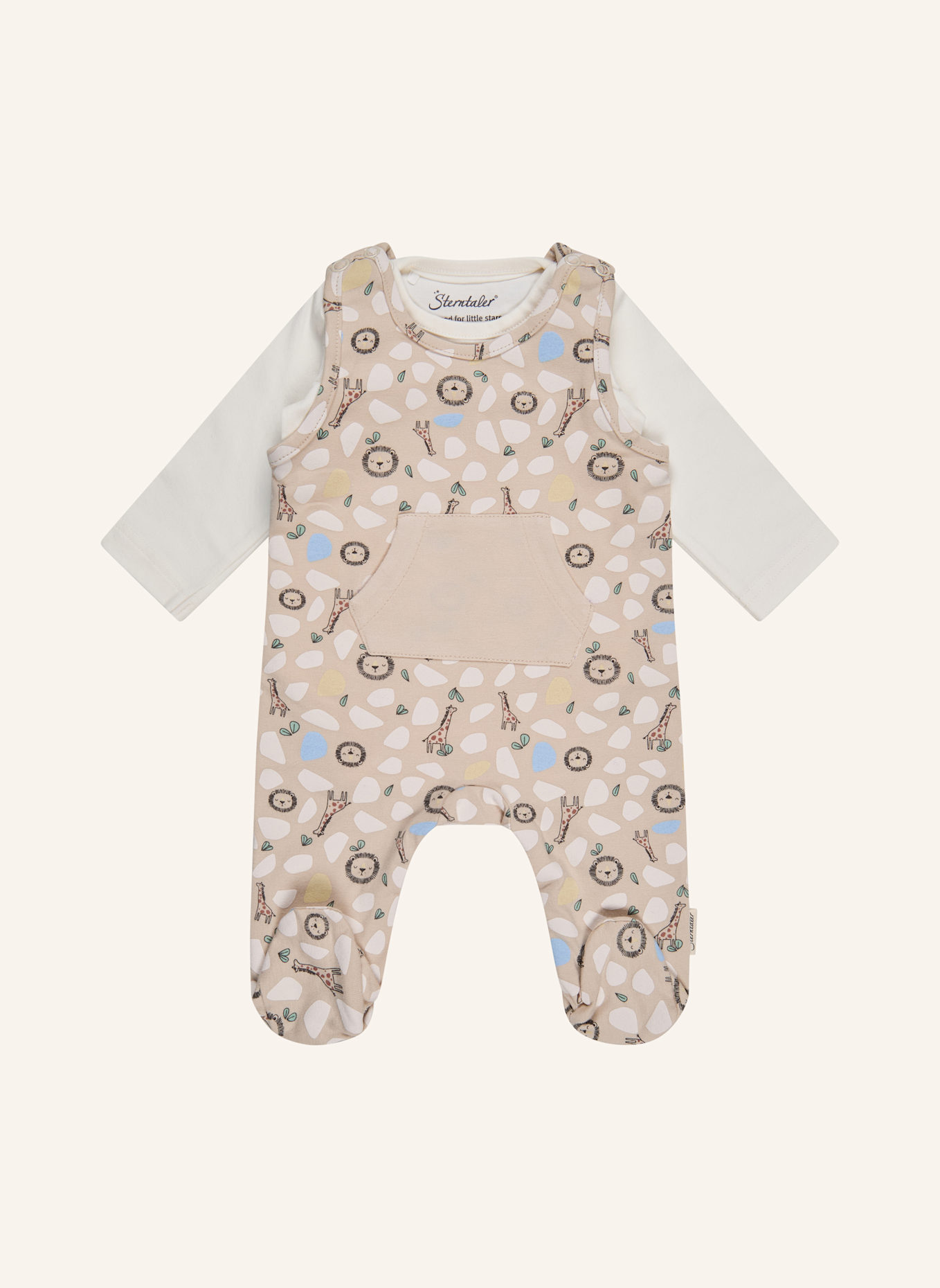 Sterntaler Strampler-Set Safari: BEIGE
