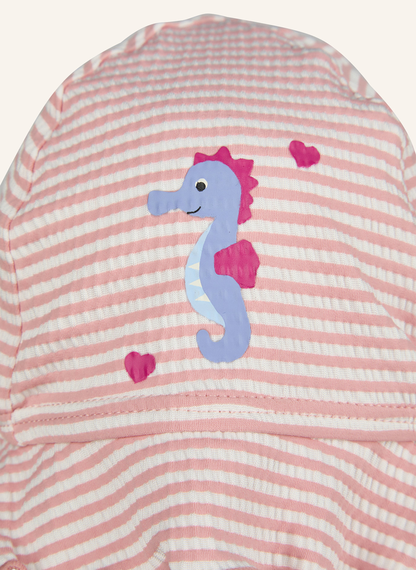 Sterntaler Schirmmütze mit Nackenschutz Seepferd: HELLROSA
