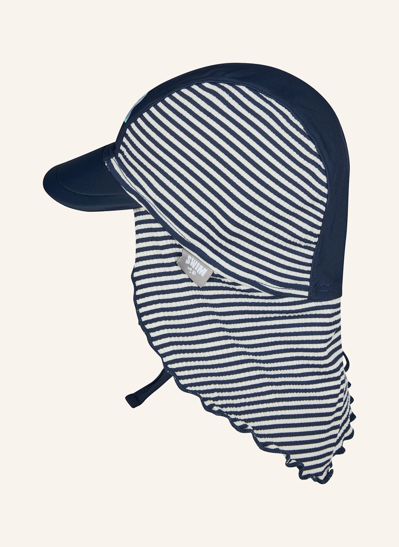 Sterntaler Schirmmütze mit Nackenschutz Hai: BLAU