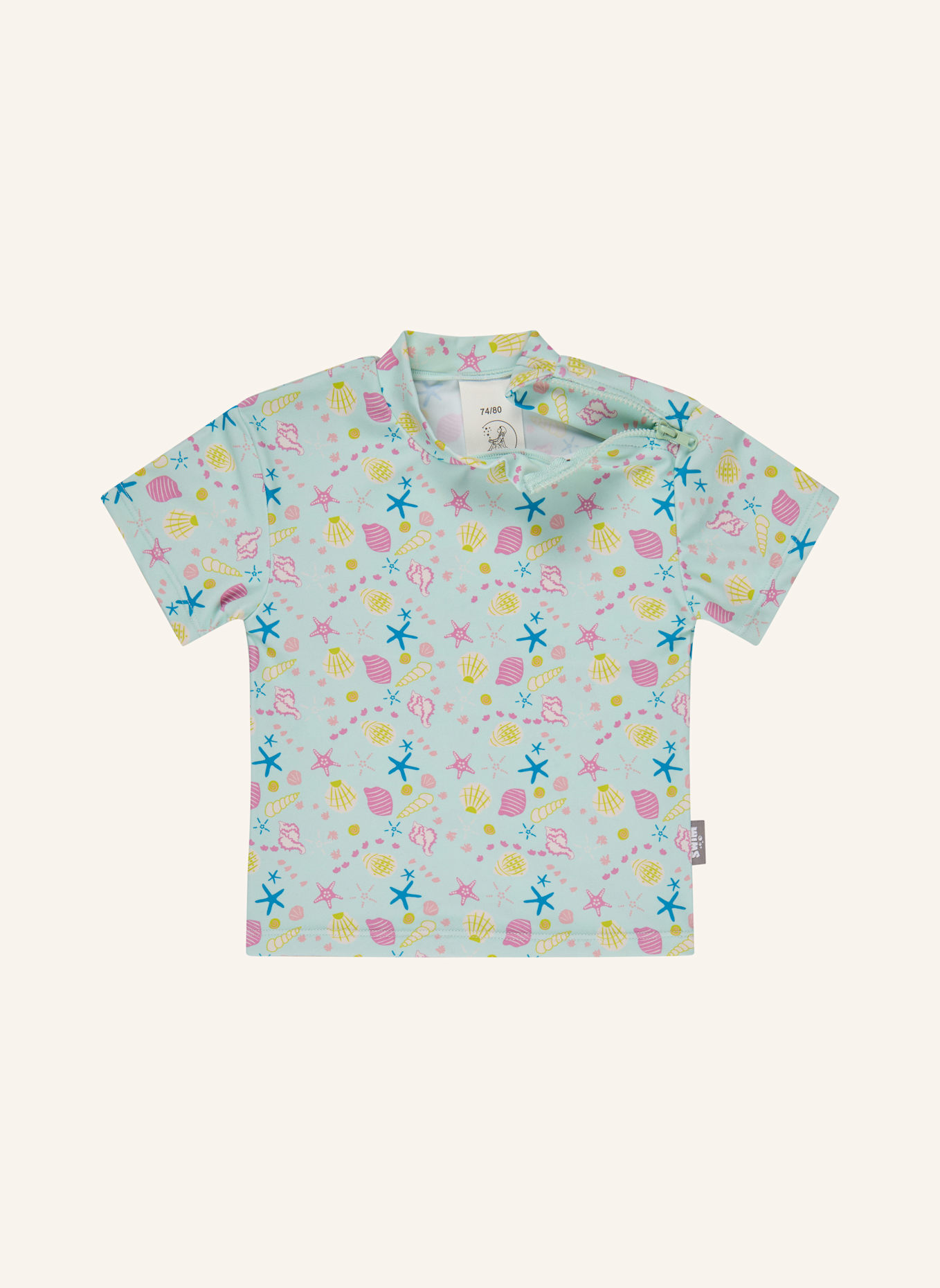 Sterntaler Badeshirt kurzarm Muschel: MINT