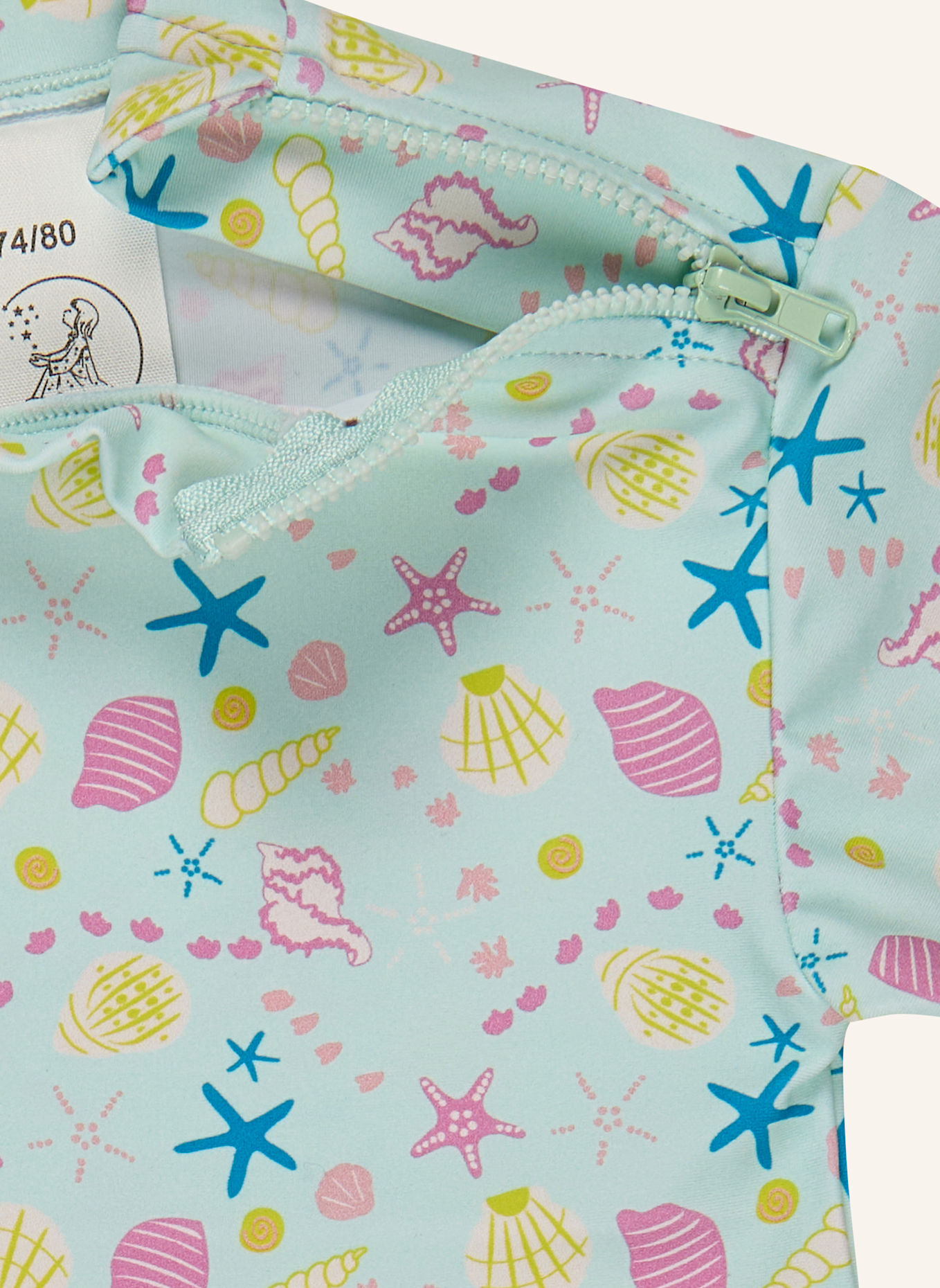 Sterntaler Badeshirt kurzarm Muschel: MINT