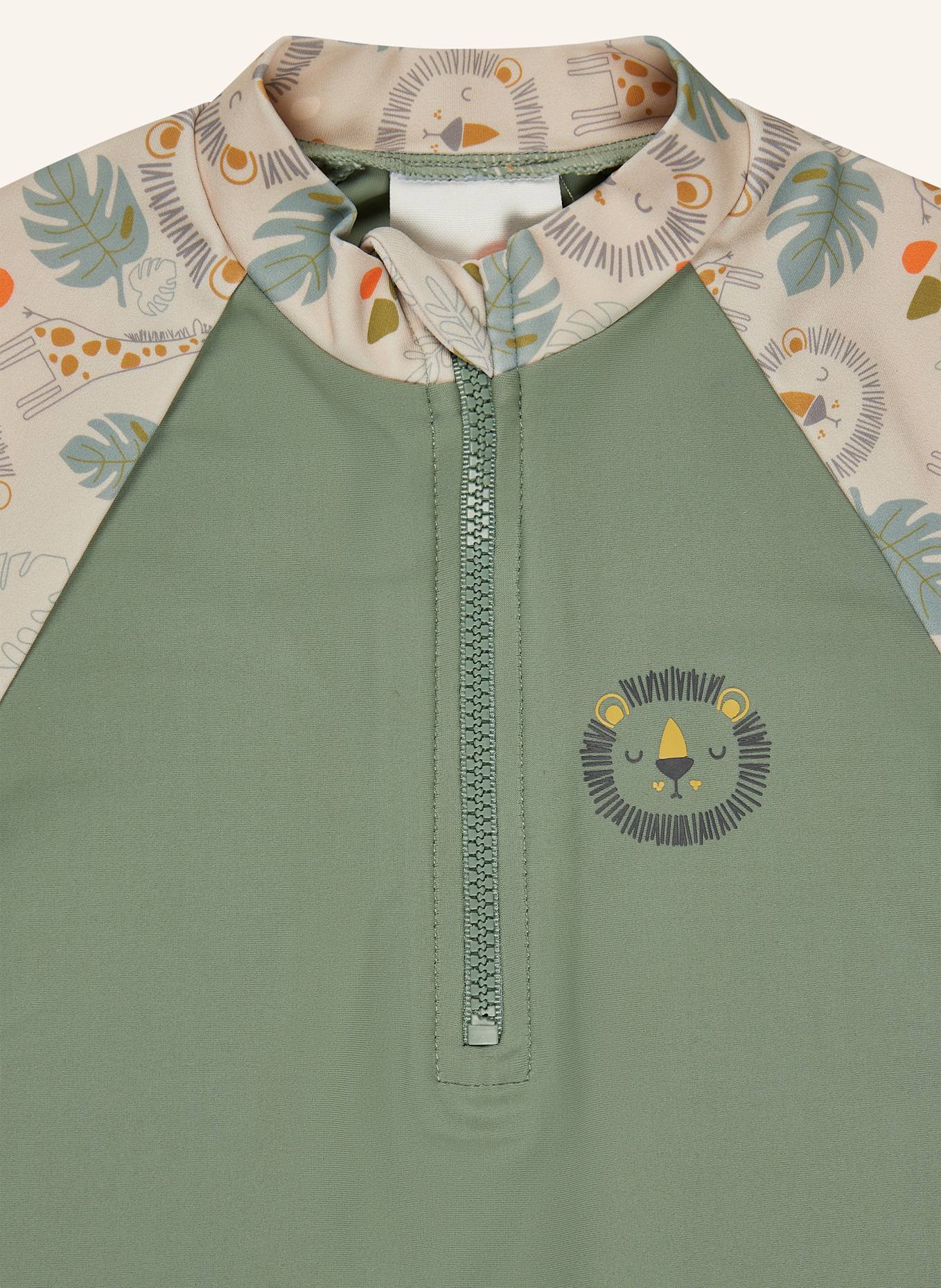 Sterntaler Badeshirt kurzarm Löwe: DUNKELGRÜN