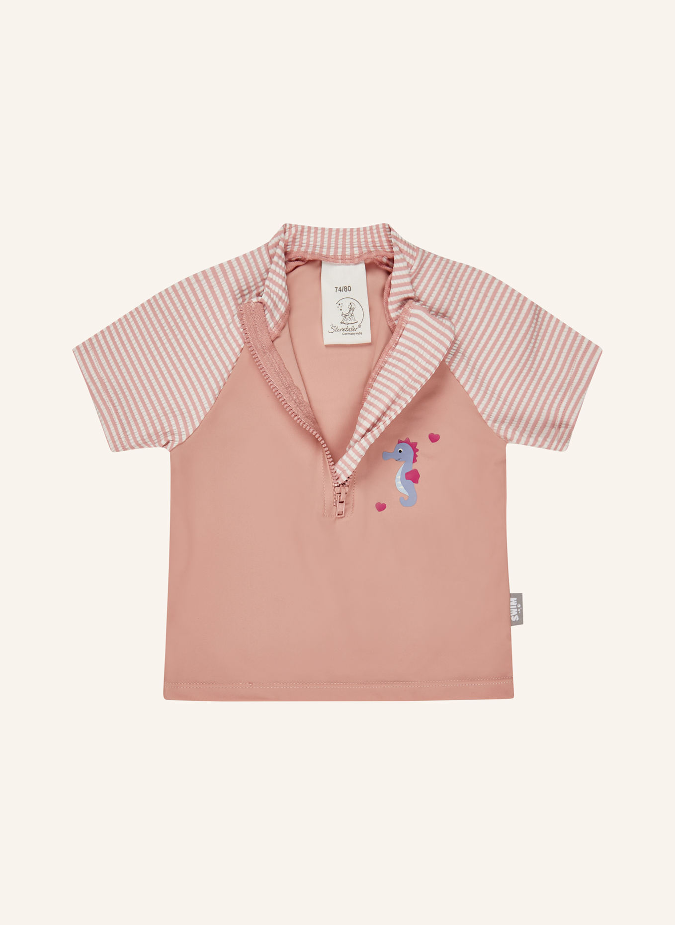 Sterntaler Badeshirt kurzarm Seepferdchen: HELLROSA