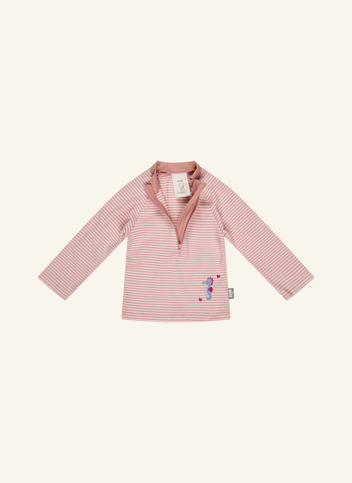 Sterntaler Badeshirt langarm Seepferdchen: HELLROSA