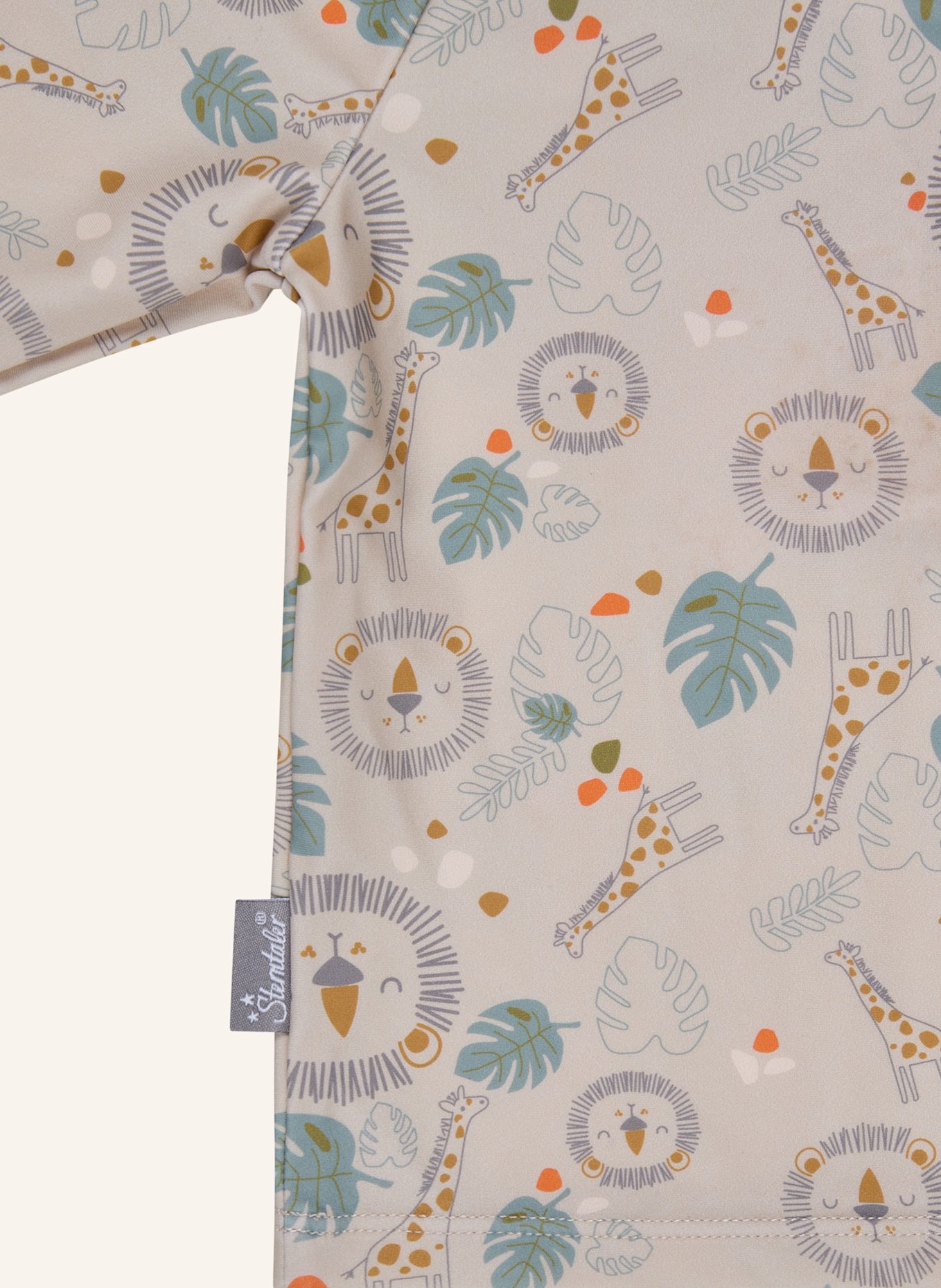 Sterntaler Badeshirt langarm Safari: BEIGE