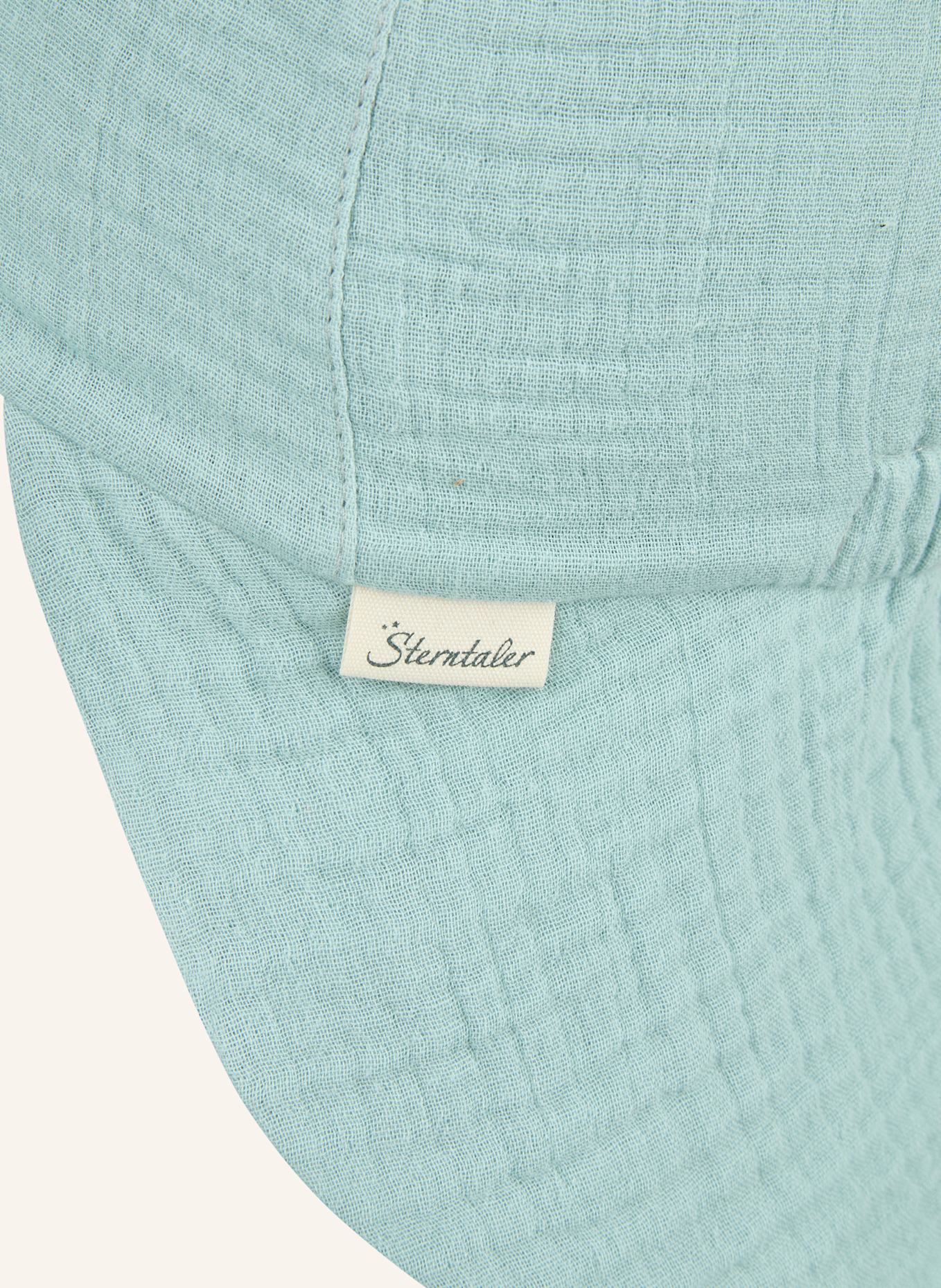 Sterntaler Schirmmütze mit Nackenschutz Musselin: TÜRKIS