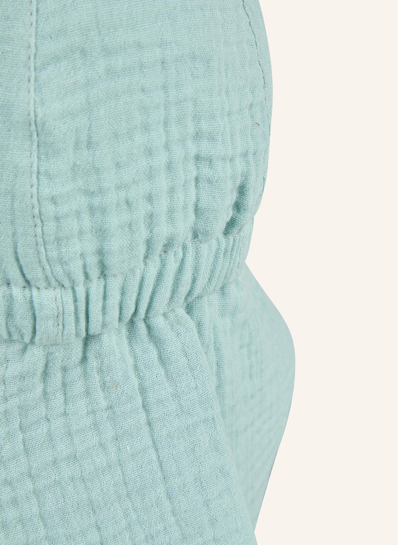 Sterntaler Schirmmütze mit Nackenschutz Musselin: TÜRKIS