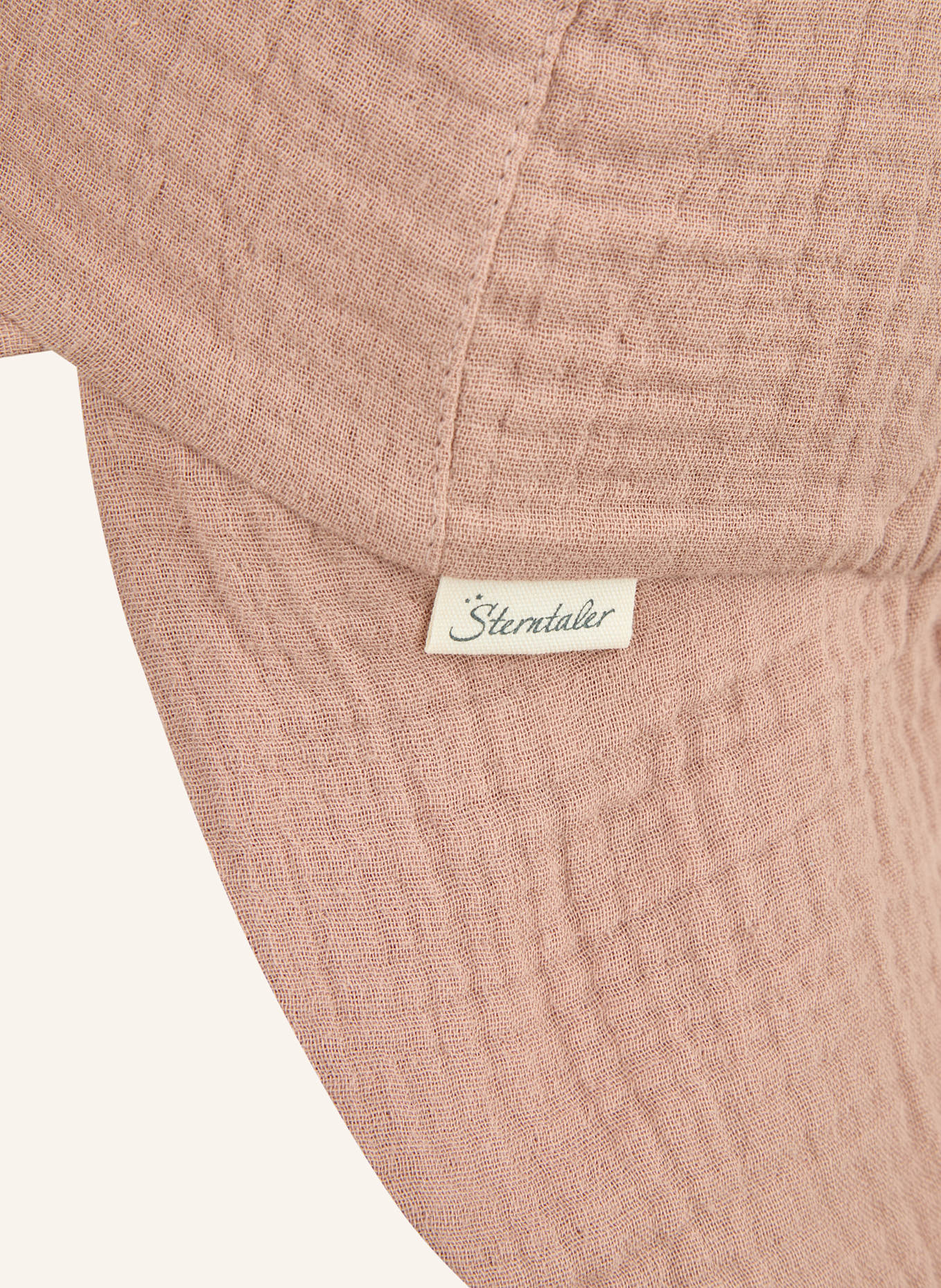 Sterntaler Schirmmütze mit Nackenschutz Musselin: TAUPE