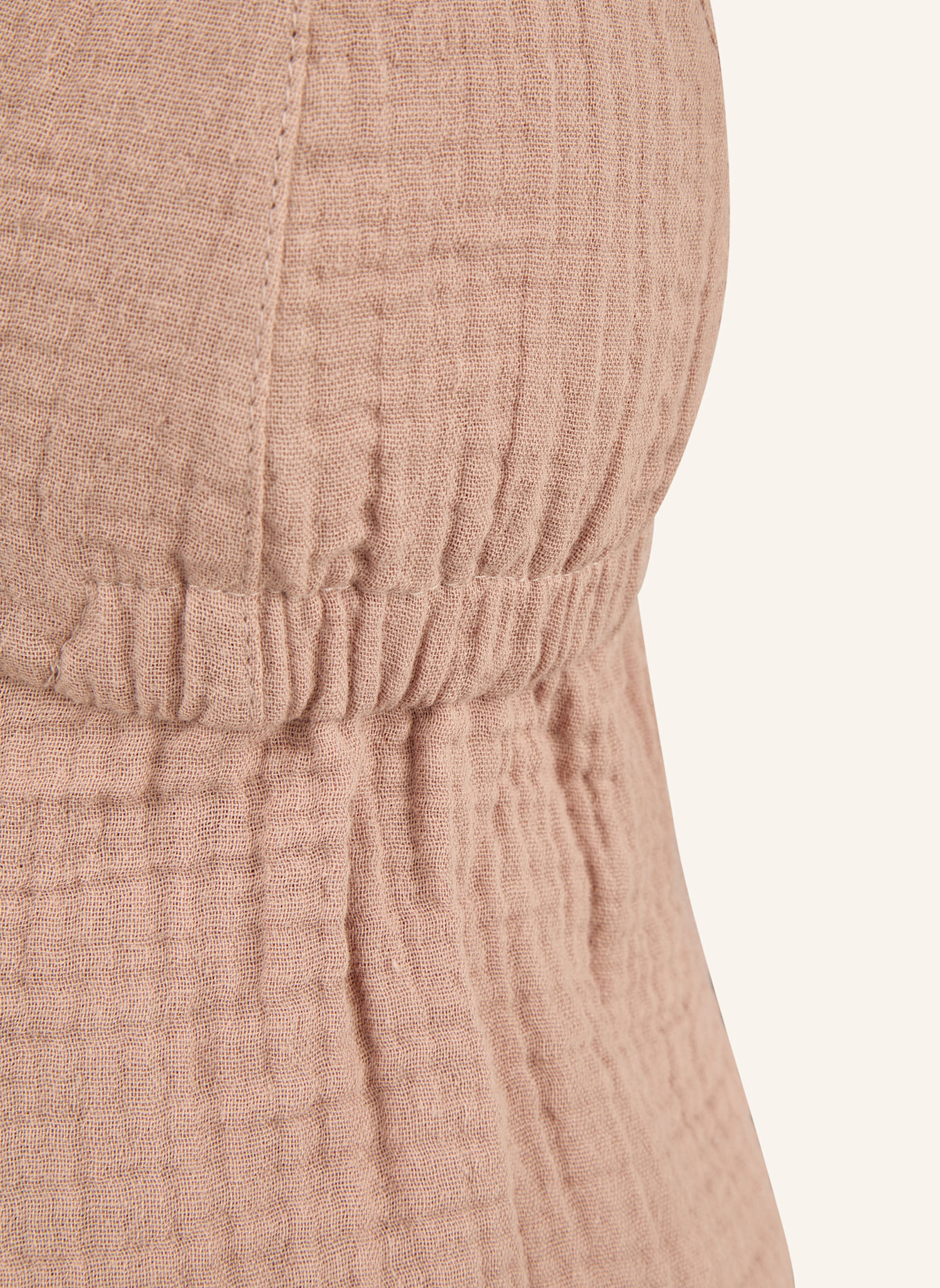 Sterntaler Schirmmütze mit Nackenschutz Musselin: TAUPE