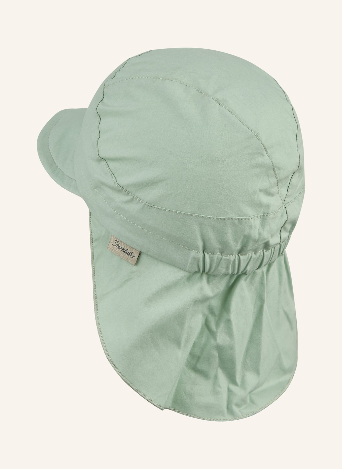 Sterntaler Schirmmütze mit Nackenschutz Basic: HELLGRÜN