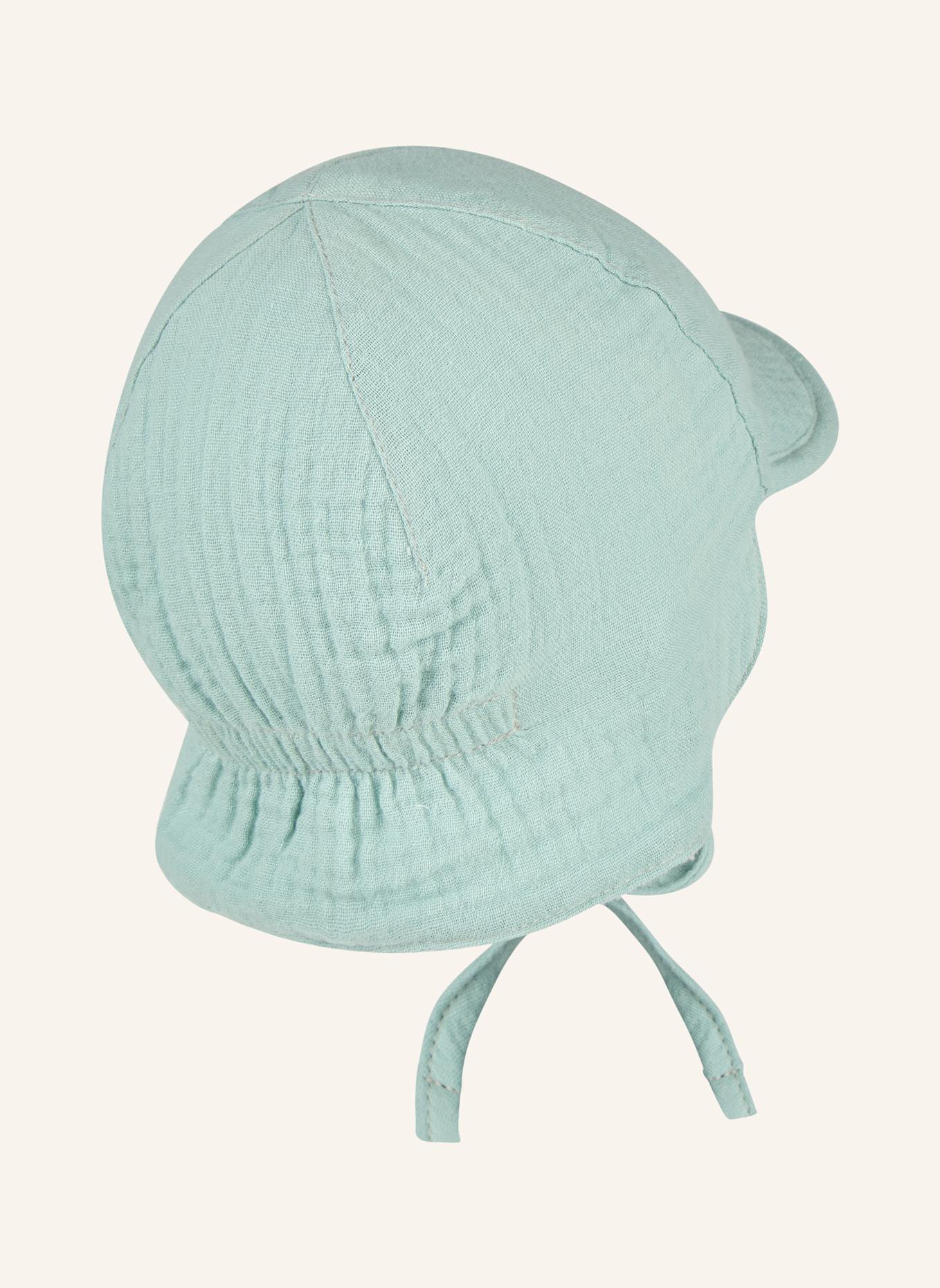 Sterntaler Schirmmütze mit Nackenschutz Wende: TÜRKIS