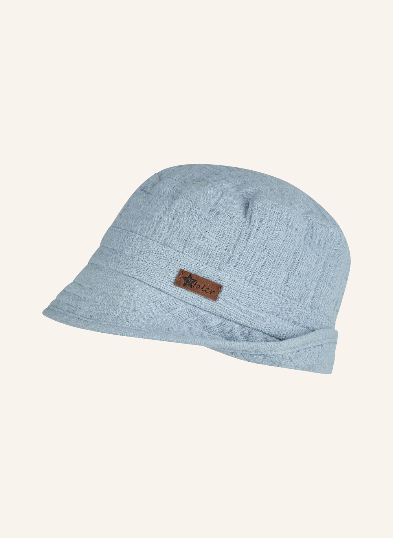 Sterntaler Fischerhut Musselin: HELLBLAU