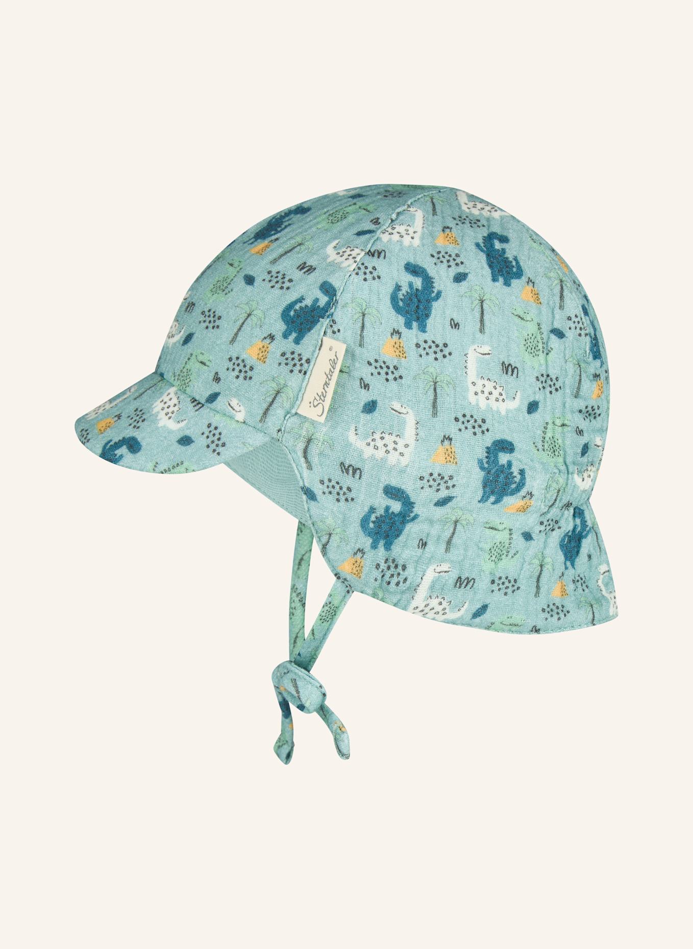 Sterntaler Schirmmütze mit Nackenschutz Dinos: TÜRKIS