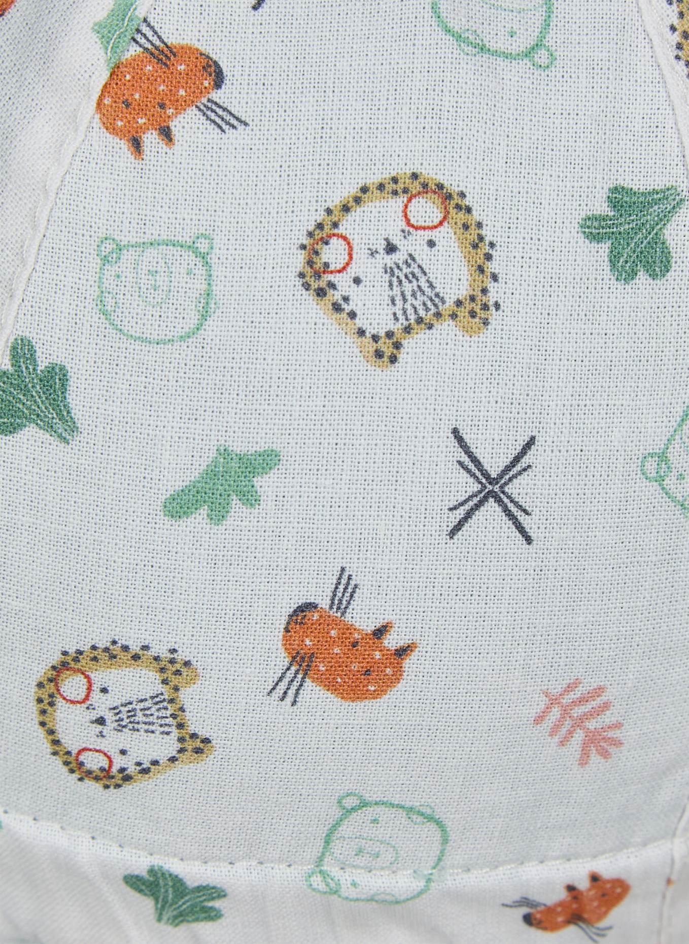 Sterntaler Wende-Schirmmütze Tiere: TÜRKIS