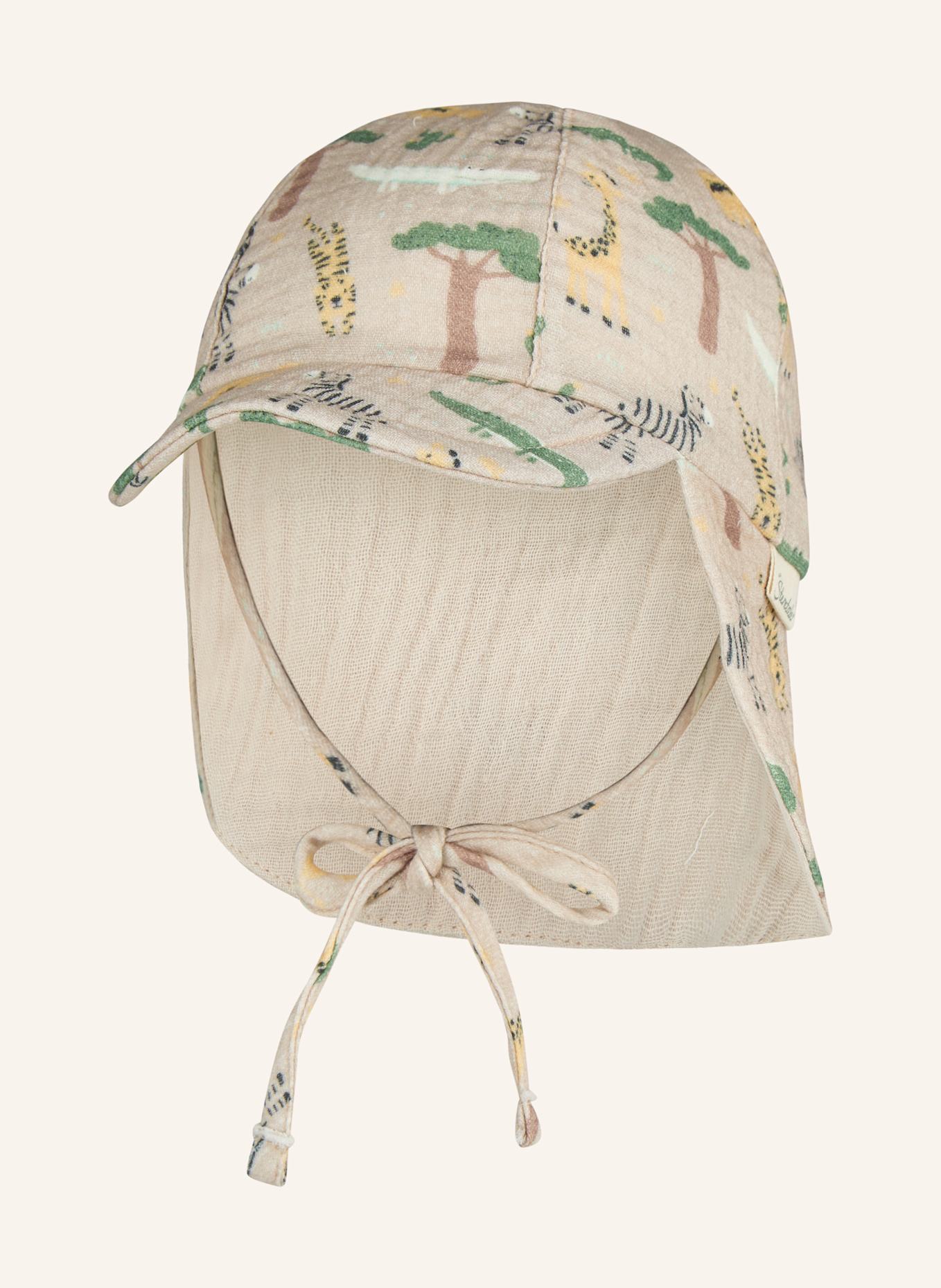 Sterntaler Schirmmütze mit Nackenschutz Safari: BEIGE