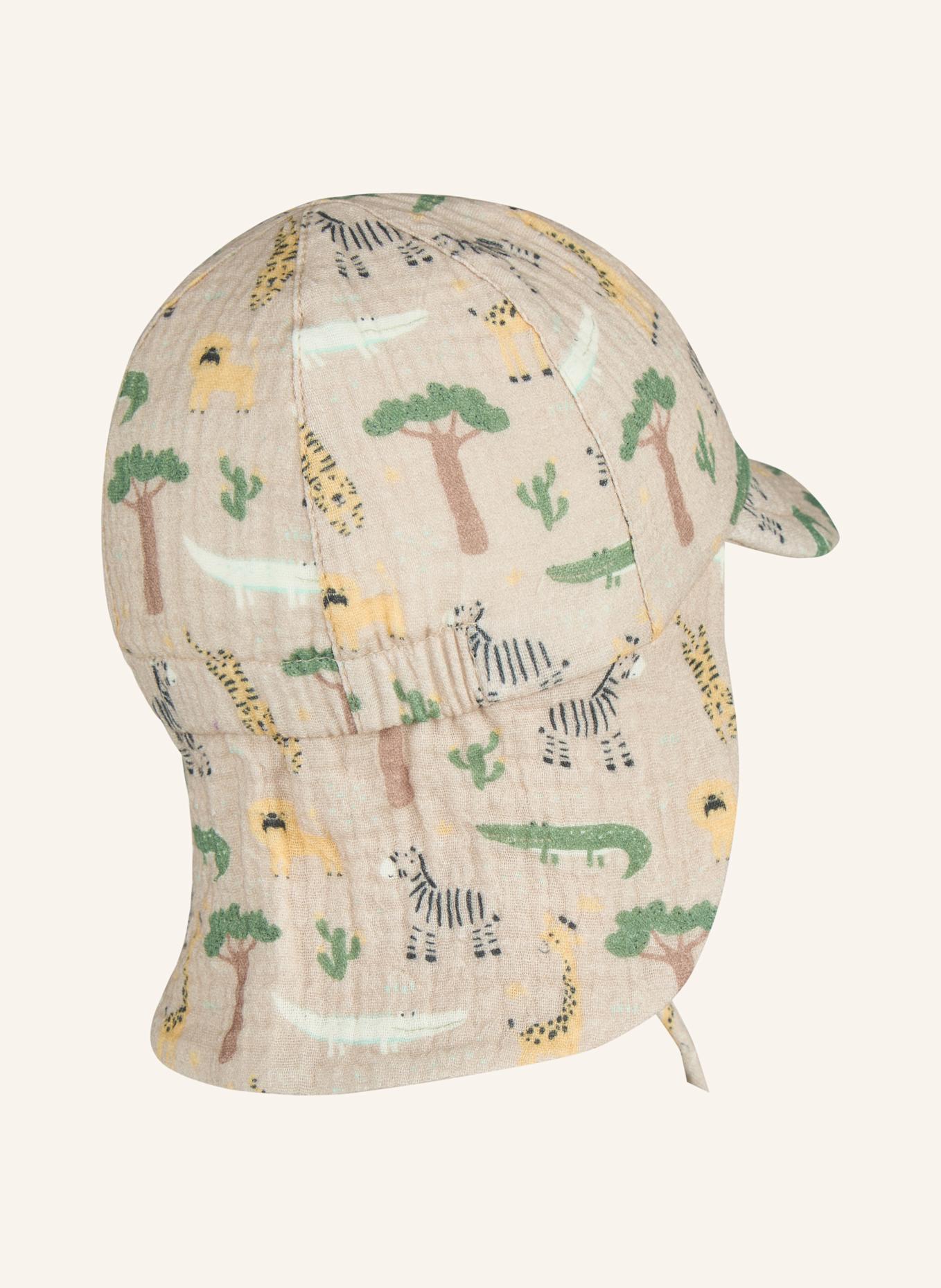 Sterntaler Schirmmütze mit Nackenschutz Safari: BEIGE