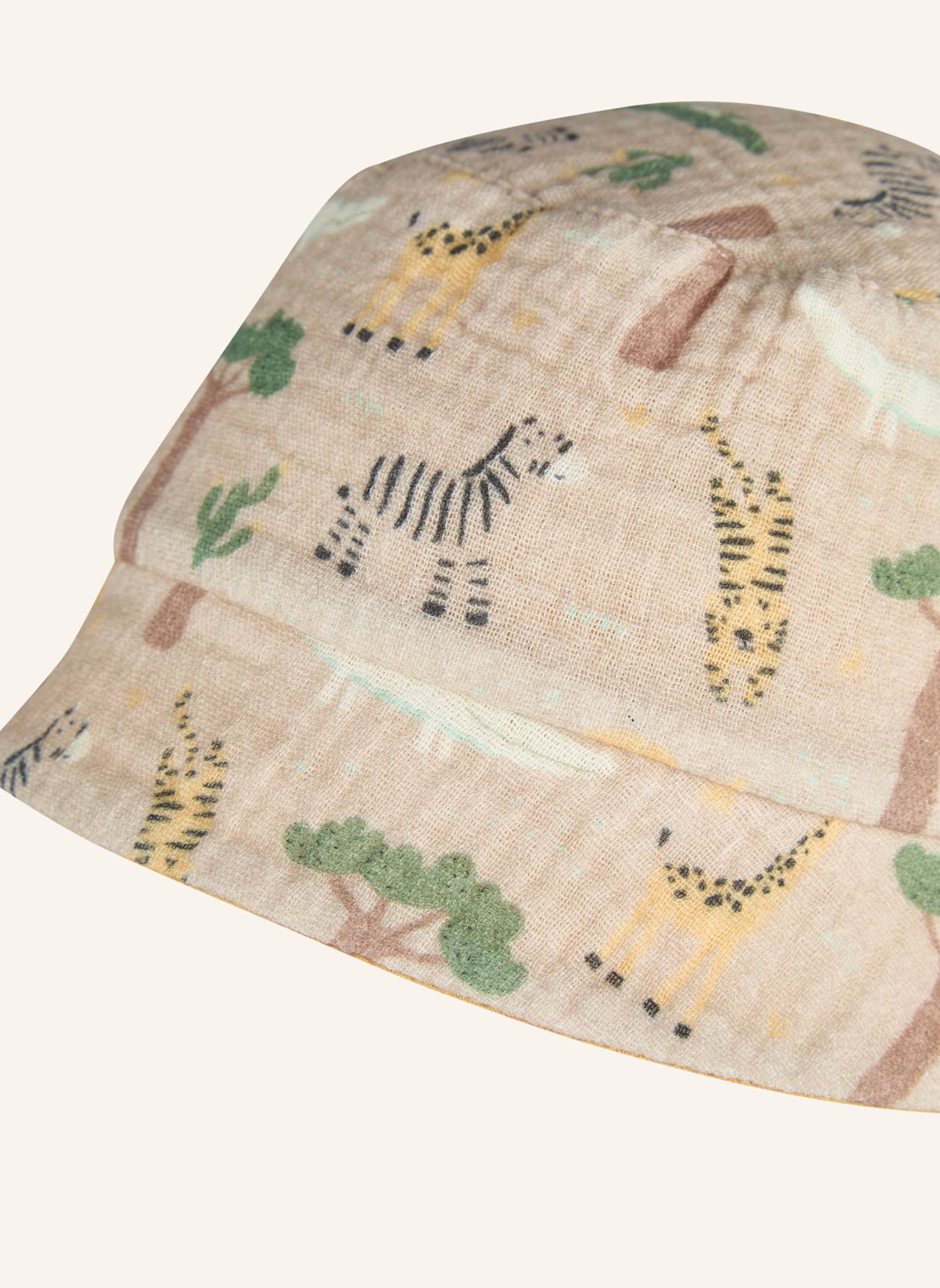 Sterntaler Wende-Fischerhut Safari: BEIGE