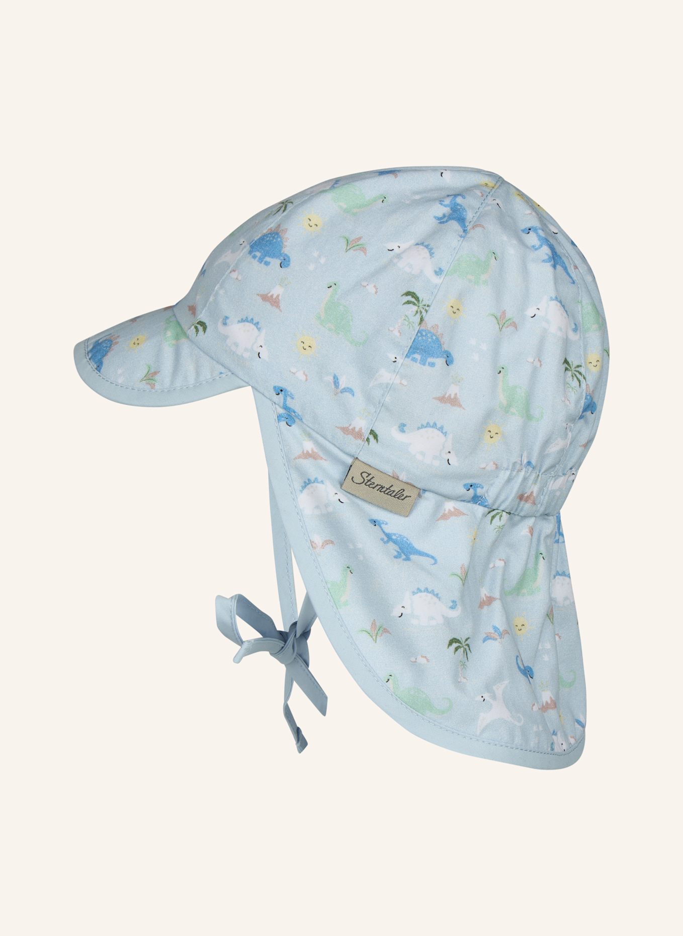 Sterntaler Schirmmütze mit Nackenschutz Dinowelt: BLAU