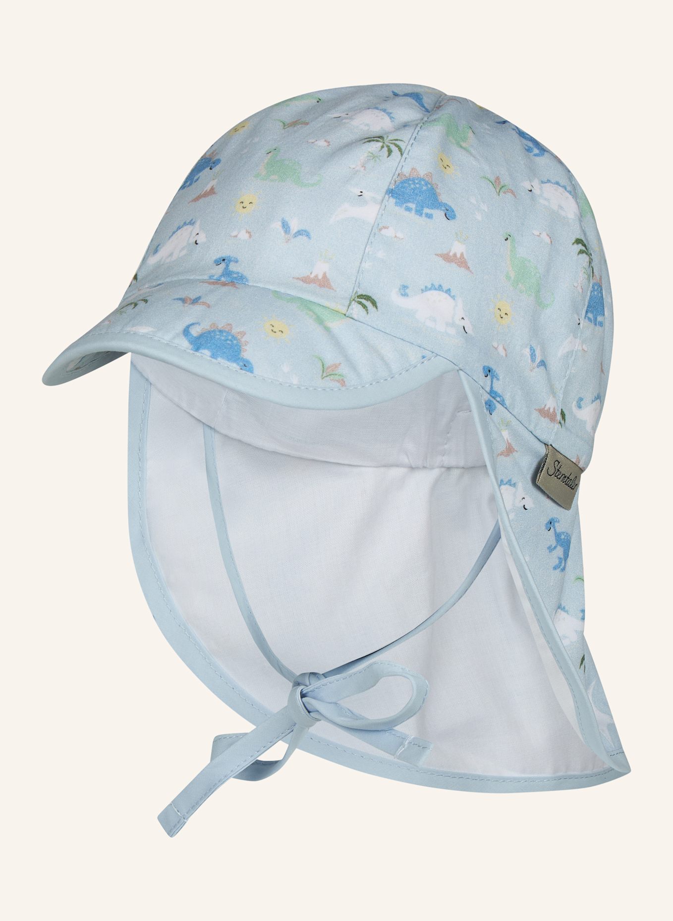 Sterntaler Schirmmütze mit Nackenschutz Dinowelt: BLAU