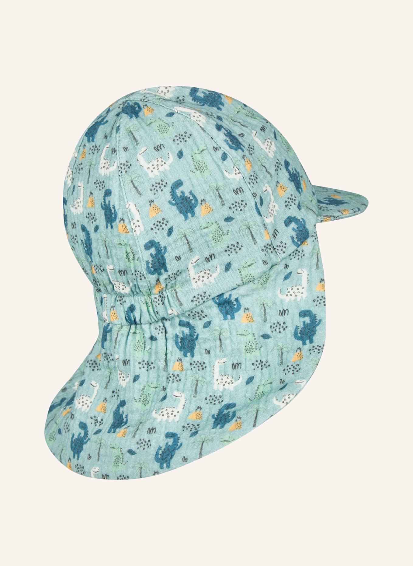 Sterntaler Schirmmütze mit Nackenschutz Dinos: TÜRKIS