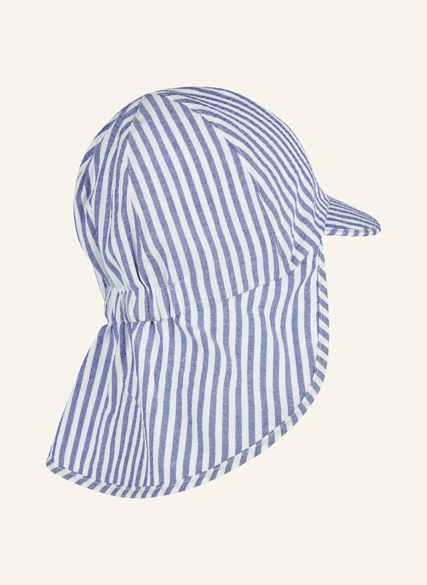 Sterntaler Schirmmütze mit Nackenschutz gestreift: BLAU