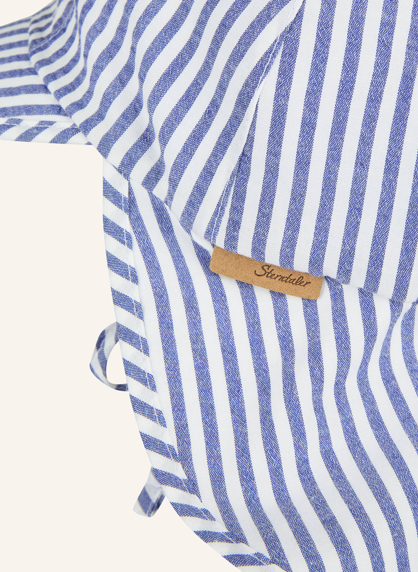 Sterntaler Schirmmütze mit Nackenschutz gestreift: BLAU