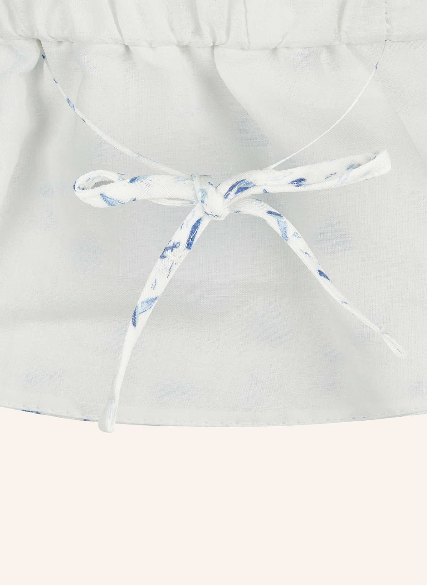 Sterntaler Schirmmütze mit Nackenschutz Boote: WEISS