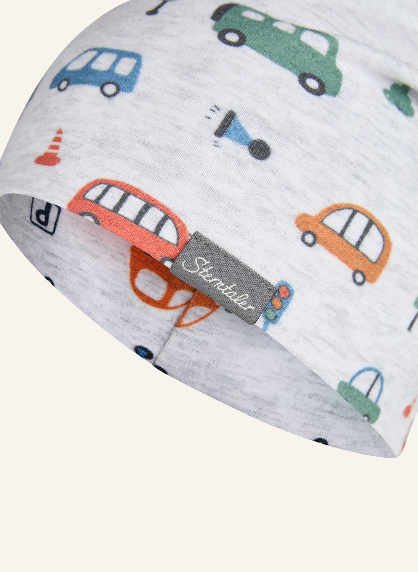 Sterntaler Beanie Fahrzeuge: HELLGRAU