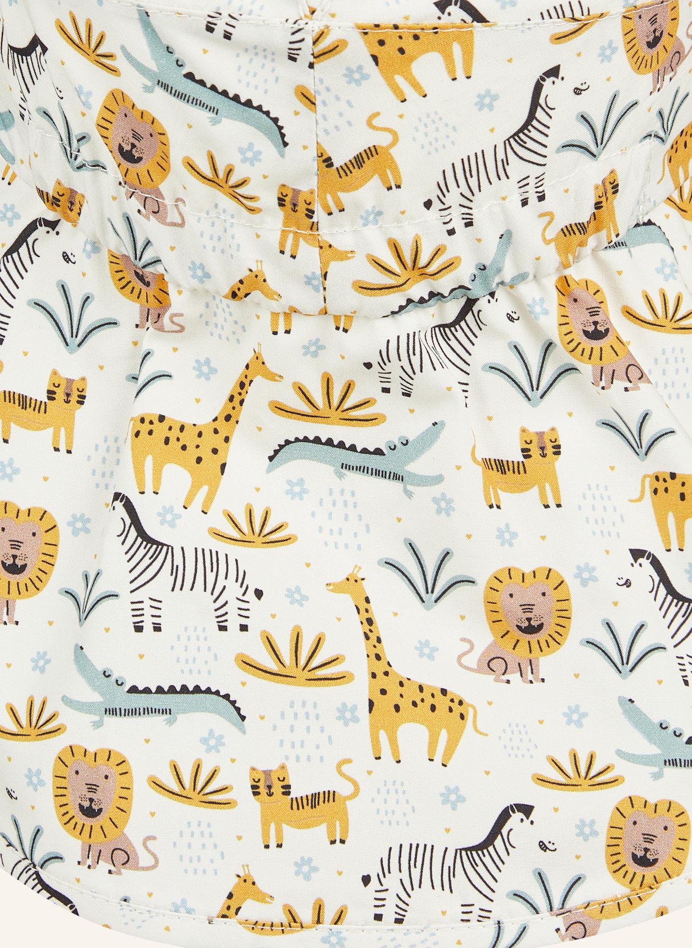 Sterntaler Schirmmütze mit Nackenschutz Zootiere: BEIGE