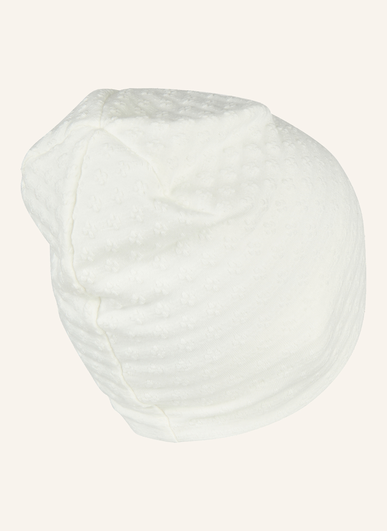 Sterntaler Beanie strukturiert: WEISS
