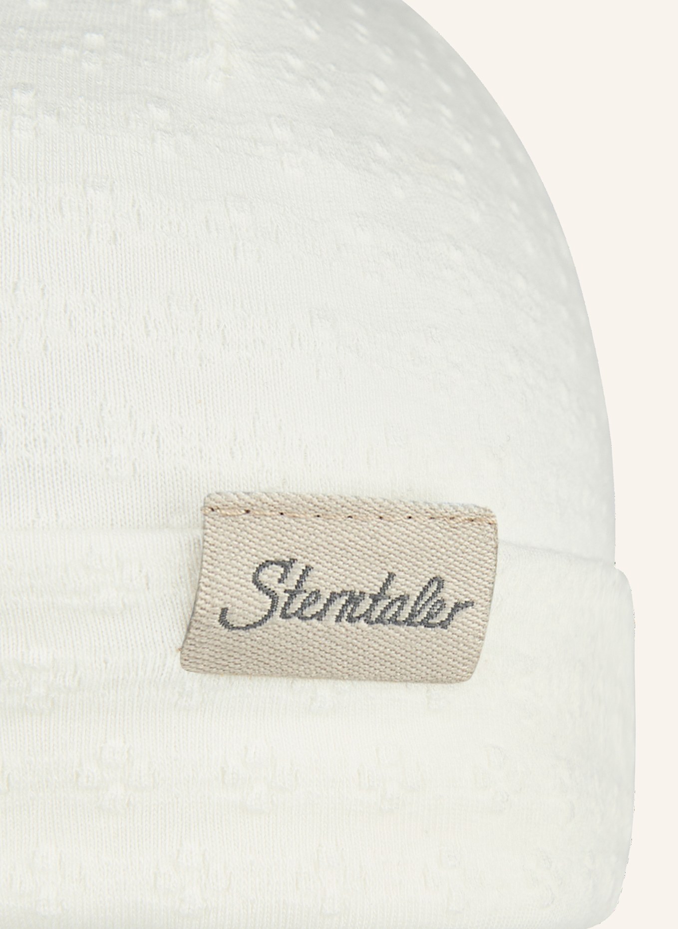 Sterntaler Beanie strukturiert: WEISS