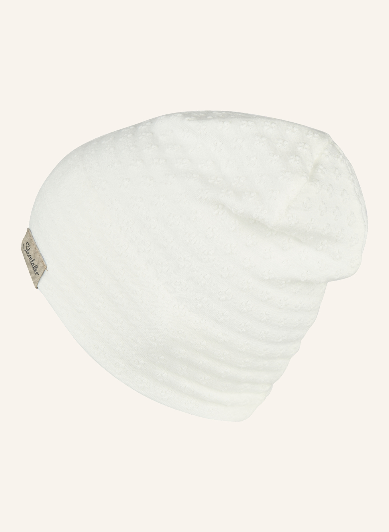 Sterntaler Beanie strukturiert: WEISS