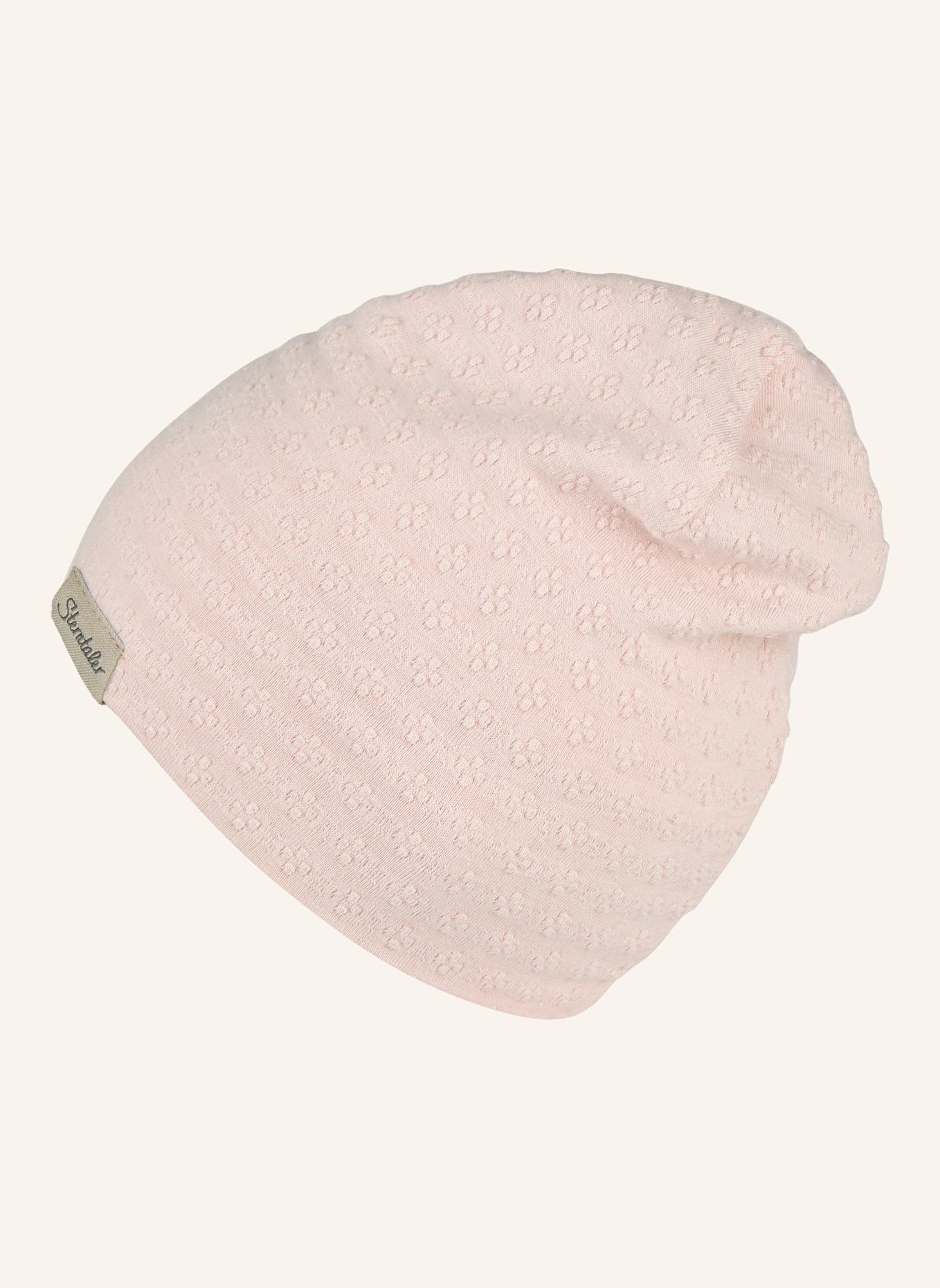 Sterntaler Beanie strukturiert: HELLROSA