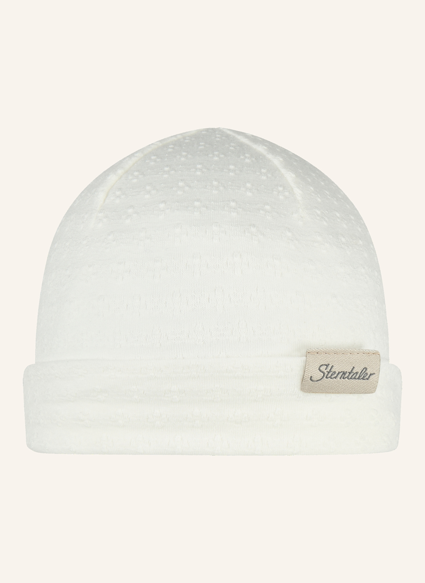 Sterntaler Beanie strukturiert: WEISS
