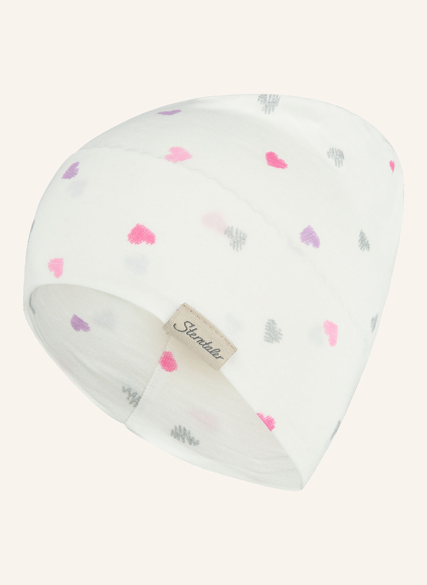 Sterntaler Beanie Herzchen: WEISS