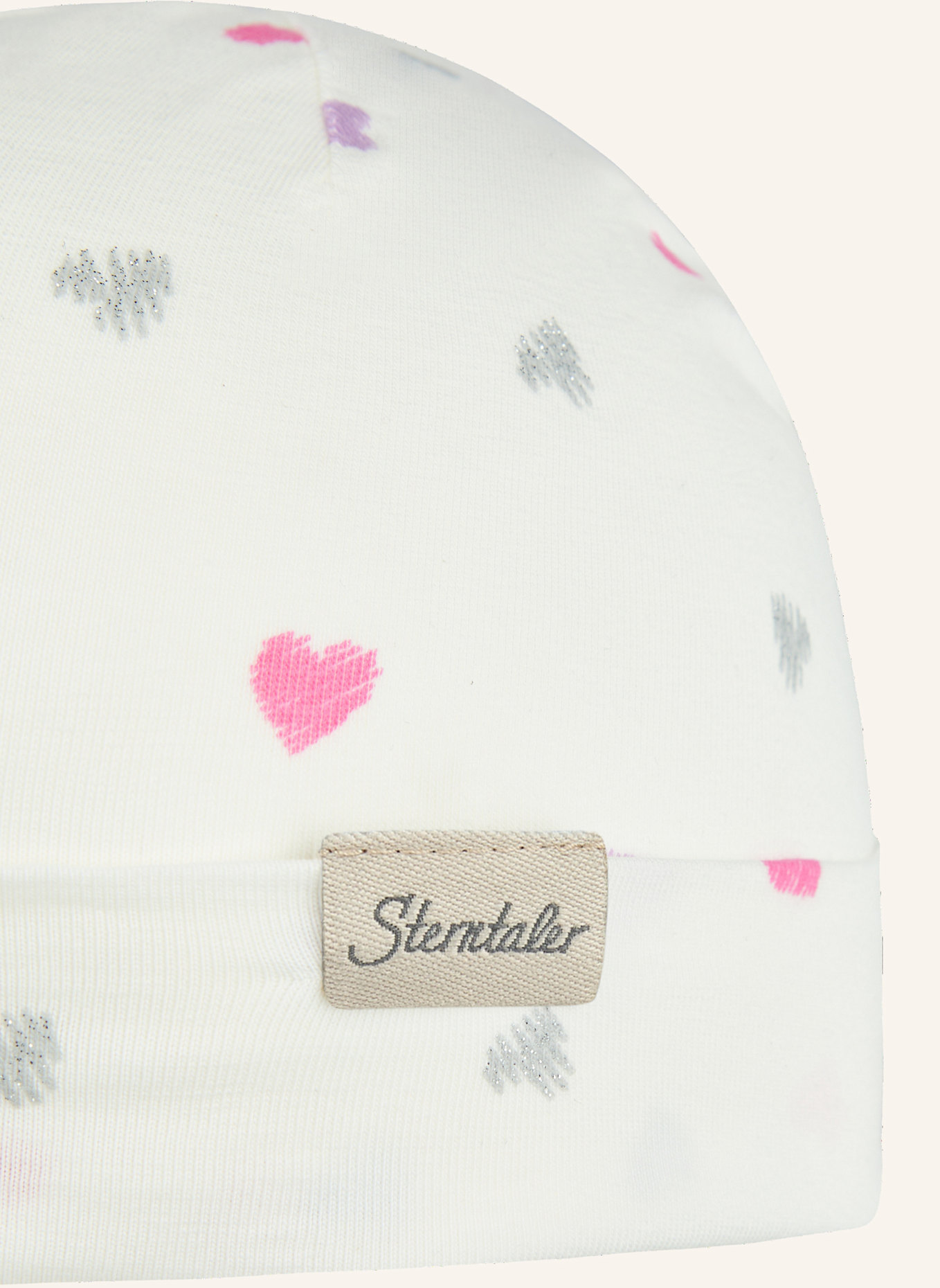 Sterntaler Beanie Herzchen: WEISS