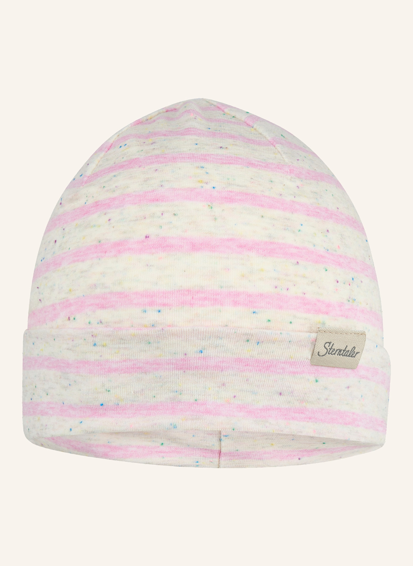 Sterntaler Beanie Streifen: ROSA