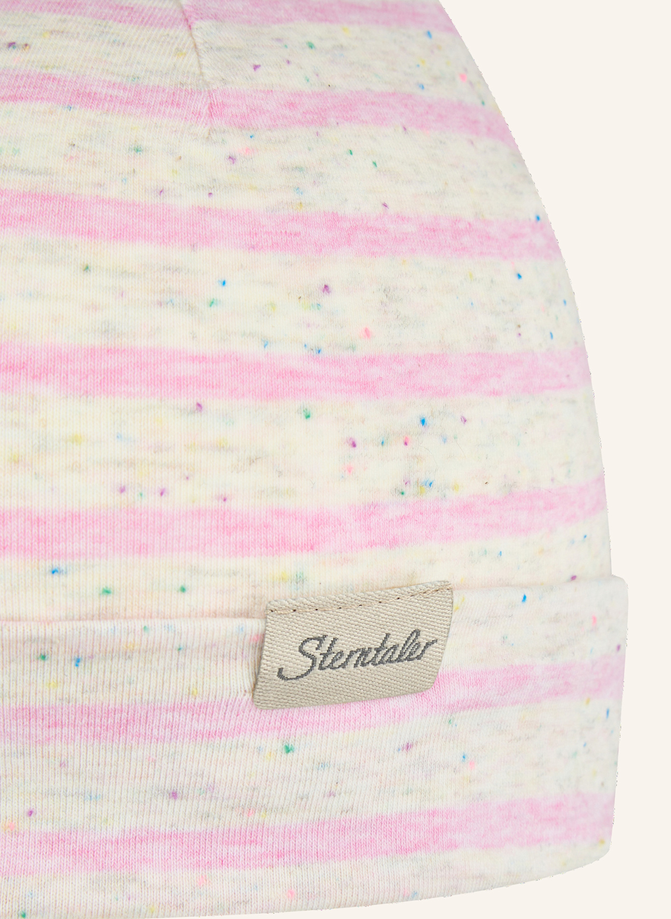 Sterntaler Beanie Streifen: ROSA