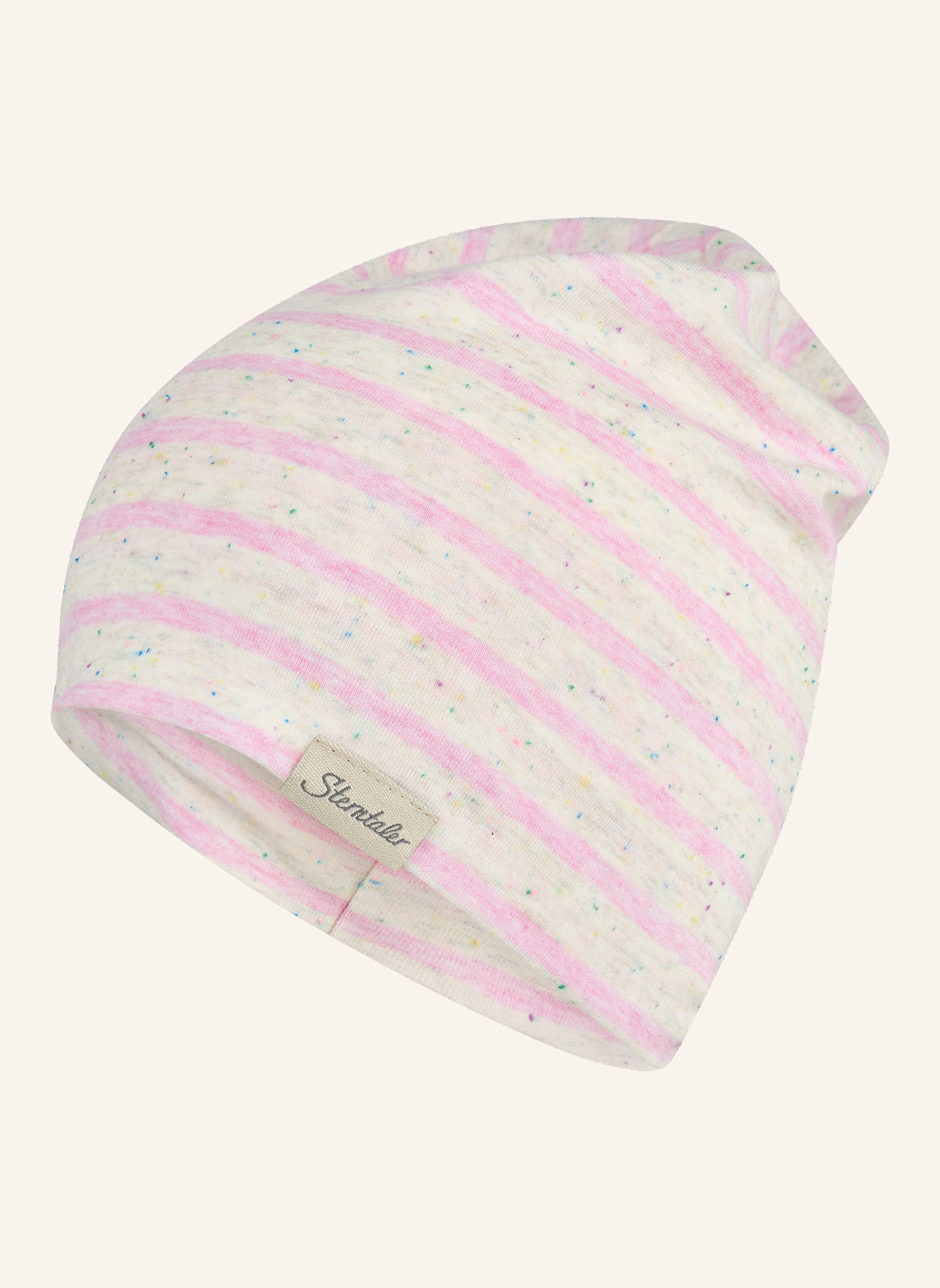 Sterntaler Beanie Streifen: ROSA