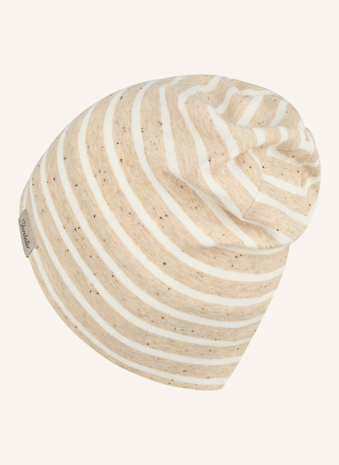 Sterntaler Beanie Streifen: TAUPE