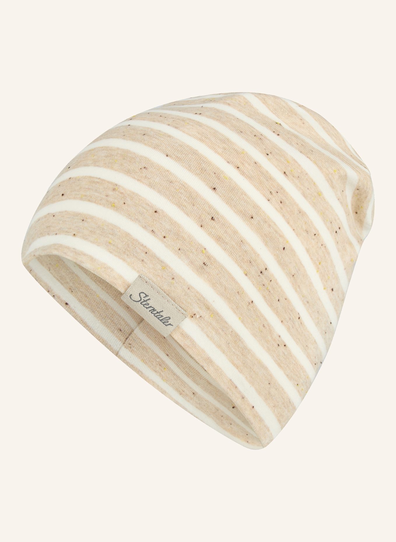 Sterntaler Beanie Streifen: TAUPE