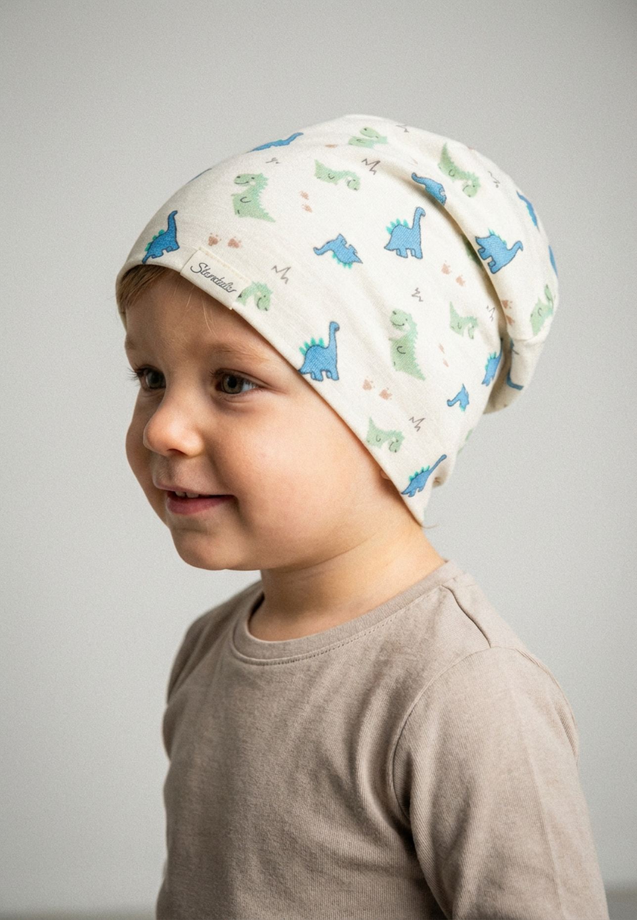 Sterntaler Beanie Dinobabys: BEIGE