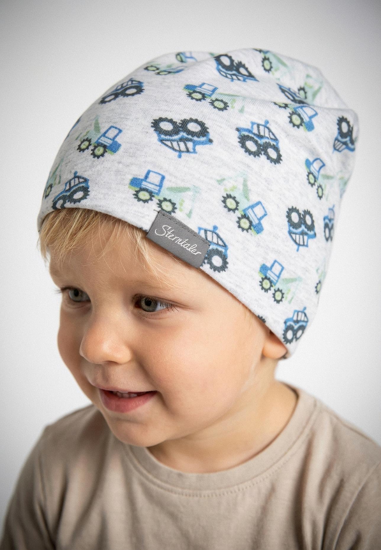 Sterntaler Beanie Baustelle: HELLGRAU