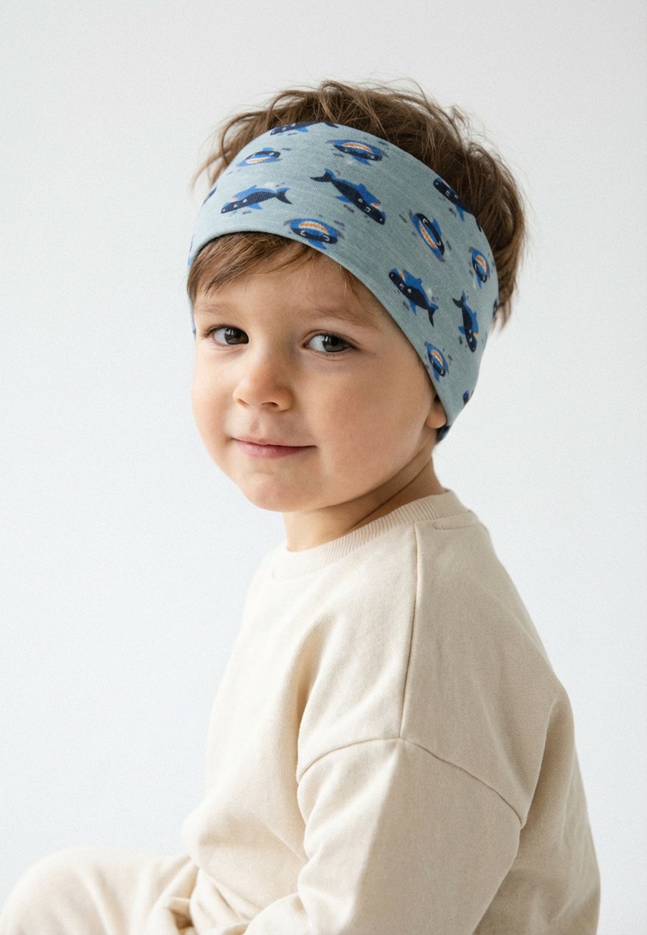 Sterntaler Stirnband Haie: BLAU