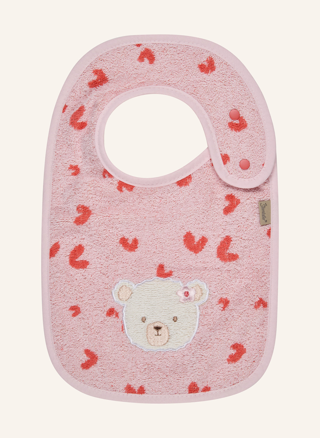 Sterntaler Lätzchen Druckknopf BÄR Betty: ROSA