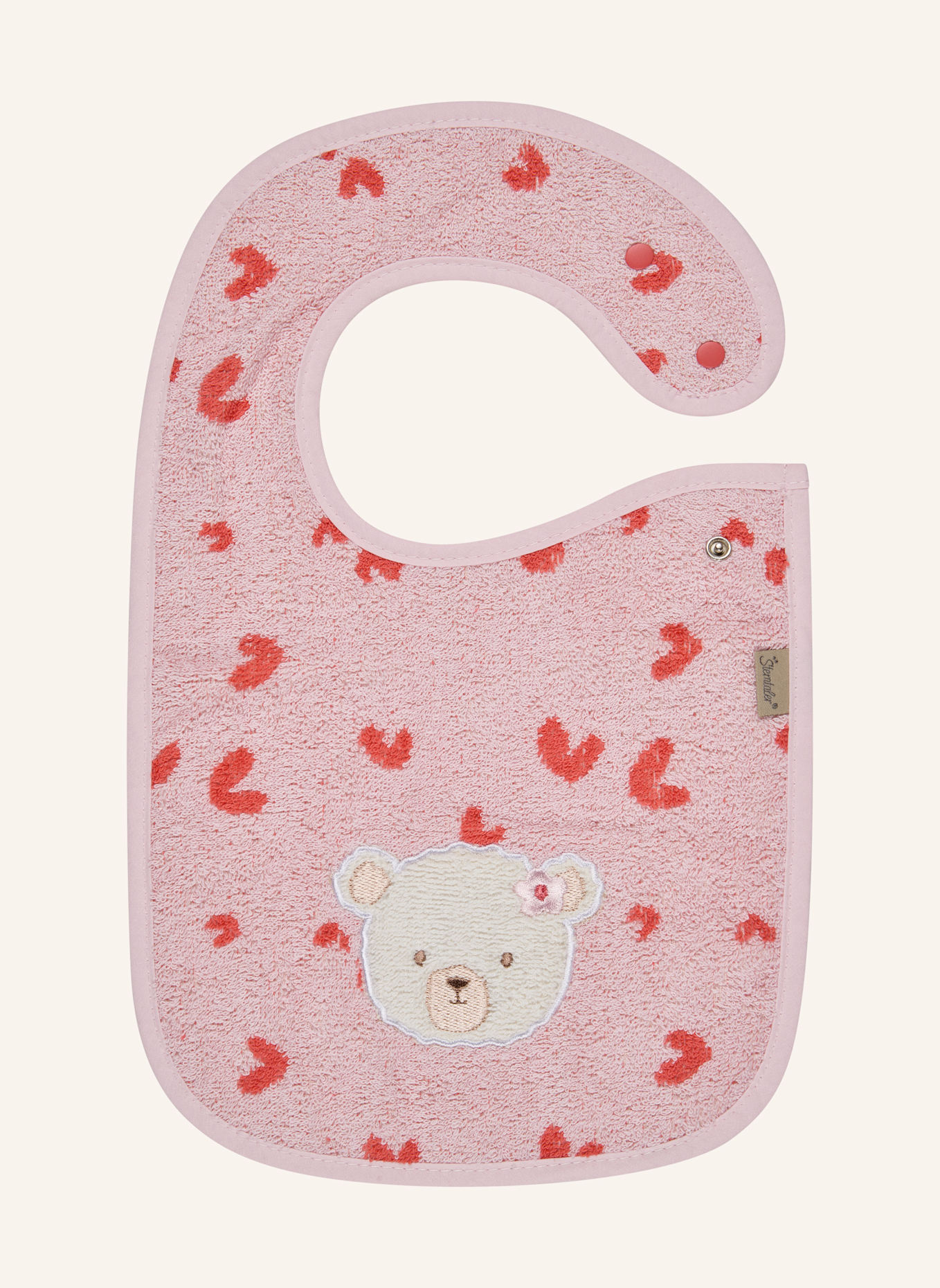 Sterntaler Lätzchen Druckknopf BÄR Betty: ROSA