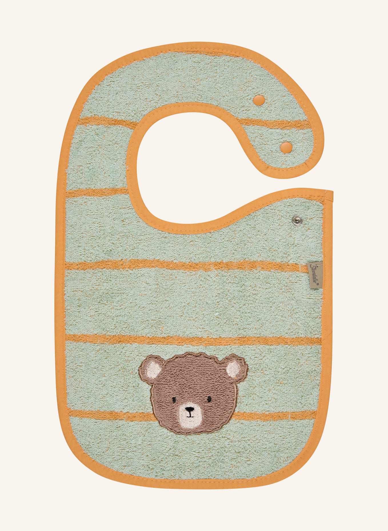 Sterntaler Lätzchen Druckknopf BÄR Bo: HELLGRÜN