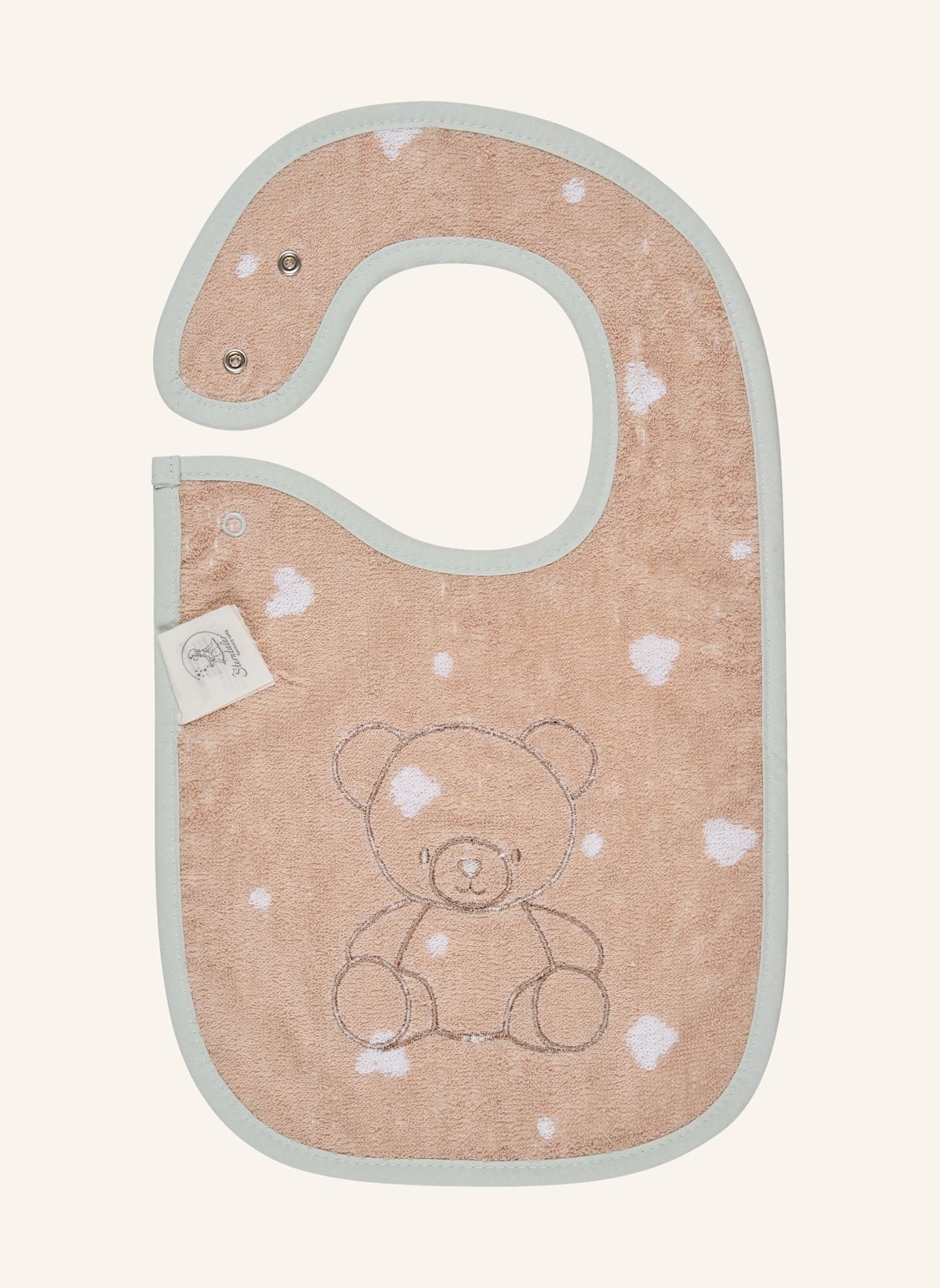 Sterntaler Lätzchen Druckknopf BÄR Bo: WEISS