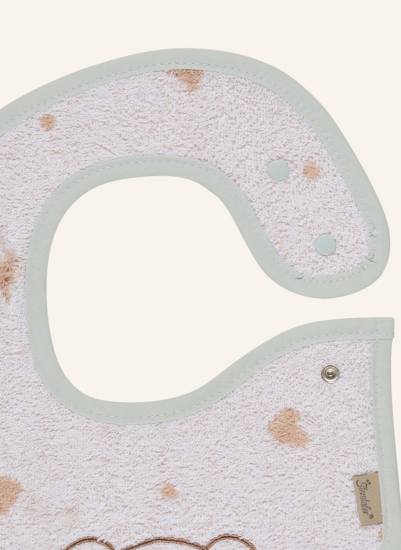 Sterntaler Lätzchen Druckknopf BÄR Bo: WEISS