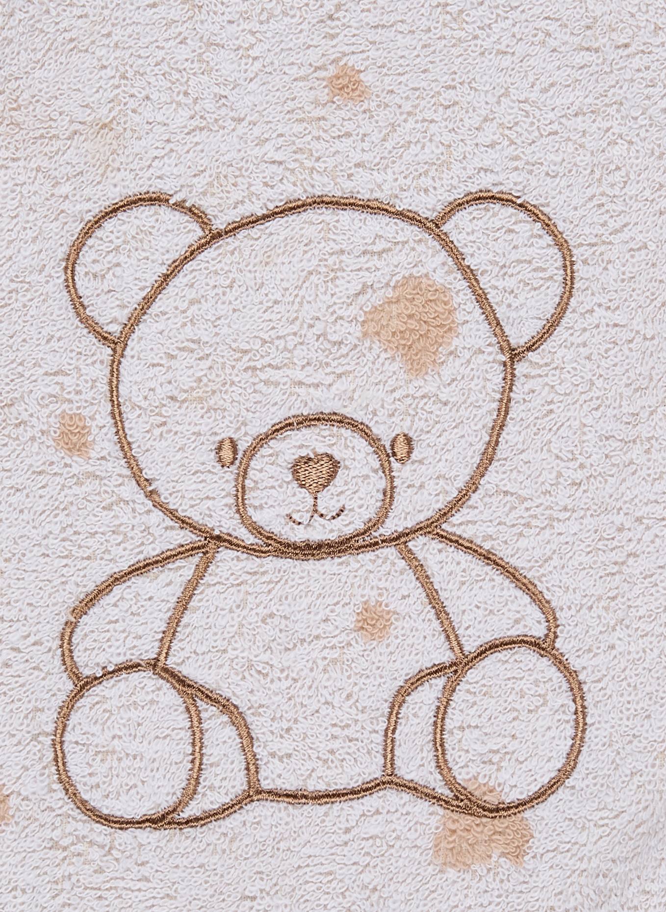 Sterntaler Lätzchen Druckknopf BÄR Bo: WEISS